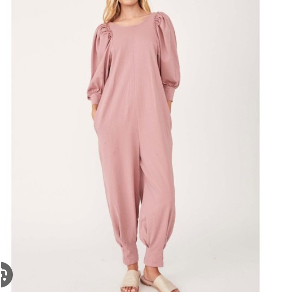 FREE PEOPLE Jackie One Piece Jumpsuit in Smoked Roses MEDIUM